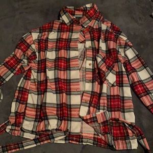 Plaid/flannel Top